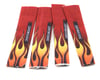 Image 1 for Outerwears Shockwares Flame Evolution Shock Covers (Losi, OFNA, Mugen, Kyosho) (Red) (4)