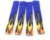 Image 1 for Outerwears Shockwares Flame Evolution Shock Covers (Associated, Traxxas, Losi) (Blue) (4)