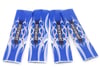 Image 1 for Outerwears Shockwares Tribal Evolution Big Bore Shock Covers (4) (Blue)