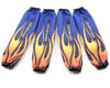 Image 1 for Outerwears Shockwears Flame Evolution Shock Covers (5B & 5T) (4) (Blue)