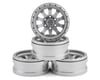 Image 1 for Pit Bull Tires Raceline Clutch 1.9" Aluminum Beadlock Wheels (Silver) (4)