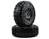 Image 1 for Pro-Line Trencher Pre-Mounted Split Six Front Wheels (Black) (Baja 5T) (2)