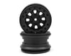 Image 1 for Pro-Line Denali 2.2 8 Spoke Bead-Loc Crawler Wheels (2) (Black/Black)