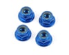 Image 1 for Pro-Line 4mm Serrated Wheel Locknut (Blue) (4)