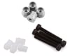 Image 1 for PSM B74 Aluminum Shock Standoffs w/Bushings (Silver) (4)