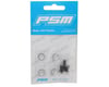 Image 2 for PSM Associated RC8B4.1 Engine Mount Washer & Screws Set (Silver)