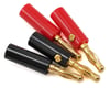 Image 1 for ProTek RC 4.0mm Gold Plated Banana Plugs (2 Red/2 Black)