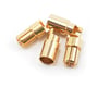Image 1 for ProTek RC 6.0mm "Super Bullet" Solid Gold Connectors (2 Male/2 Female)