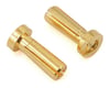 Image 1 for ProTek RC 4mm Low Profile "Super Bullet" Solid Gold Connectors (2 Male)