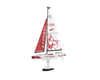 Image 1 for PlaySTEM Voyager 400 Motor-Powered RC Sailboat (Red)