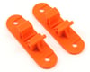 Image 1 for Random Heli 8.0mm-9.0mm Skid Clamp Base (Orange) (2)