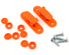 Image 1 for Random Heli 9.0mm Skid Clamp Assembly (Orange)