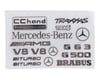 Image 1 for RC4WD CChand TRX-4 Mercedes-Benz G-500 Steel Logo Decal Sheet