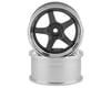 RC Art SSR Professor SP4 5-Spoke Drift Wheels (Silver) (2) (6mm Offset)