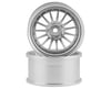 RC Art SSR Professor TF1 Drift Wheels (Matte Silver) (2) (8mm Offset)