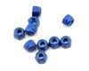 Image 1 for Racers Edge 3mm Aluminum Locknut (Blue) (10)