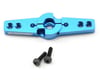 Image 1 for Racers Edge Aluminum Pro Adjustable Double Arm Hitec Servo Horn (Blue)