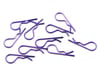 Image 1 for Racers Edge Translucent Purple Body Clips (10)