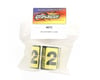 Image 2 for Racers Edge #2 Race Car Numbers (Black/Yellow)