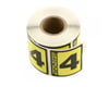 Image 1 for Racers Edge #4 Race Car Numbers (Black/Yellow)