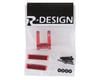 Image 2 for R-Design 22 Laydown Transmission Wheelie Bar Mount V2 (Red)