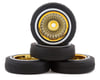 Image 1 for Redcat SixtyFour Whitewall Low Pro Tires & Wheels w/Wheel Nuts (Gold)