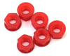 Image 1 for RJ Speed Solid Nylon Diff Nuts Red 1/4-28 (6)