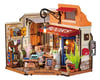 Image 1 for Robotime Rolife Corner Bookstore Miniature House 3D Wooden Model  Kit