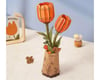 Image 1 for Robotime Wooden Flower Bouquet 3D Wooden Model Kit (Orange Tulip)