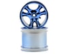 Image 1 for RPM 12mm Hex "Clawz 6-Spoke" Traxxas Electric Rear Wheels (2) (Blue Chrome)