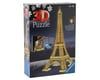 Image 1 for Ravensburger Night Edition Eiffel Tower 3D Puzzle (216pcs)