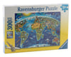 Image 1 for Ravensburger World Landmarks Map Jigsaw Puzzle (300pcs XXL)