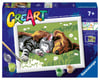 Image 1 for Ravensburger CreArt Sleeping Cat & Dog Paint By Numbers (5x7)
