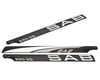 Image 1 for SAB Goblin 690mm Blackline 3D Carbon Fiber Main Blades (Silver) (3) (3-Blade)