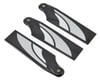 Image 1 for SAB Goblin 105mm Carbon Fiber Tail Blade Set (Silver) (3)
