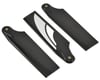 Image 1 for SAB Goblin 115mm Carbon Fiber Tail Blade Set (Silver) (3) (3-Blade)