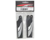 Image 2 for SAB Goblin 115mm Carbon Fiber Tail Blade Set (Silver) (3) (3-Blade)