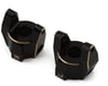 Image 1 for Samix SCX10 Pro Brass Front Hub Carriers (Black) (2) (28.5g)