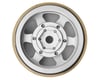 Image 2 for Samix SCX24 Aluminum & Brass Adjustable Offset 1.0" Beadlock Wheels (Silver) (4)