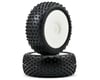 Image 1 for Schumacher "Mini Spike" Pre-Mounted 1/8 Buggy Tires (2) (White) (Yellow)