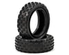 Image 1 for Schumacher Wide "Stagger Rib" 2.2" 1/10 4WD Buggy Front Carpet Tires (2) (Silver)