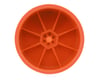 Image 2 for Schumacher 12mm 1/10 Buggy Rear Hex Wheels (Orange) (2)