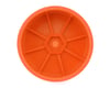 Image 2 for Schumacher 12mm 1/10 4WD Buggy Front Hex Wheels (Orange) (2)