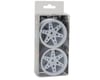 Image 3 for Sideways RC SRC R1 Multi-Spoke Nylon Drift Wheels (White) (2) (6mm Offset)