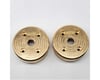 Image 3 for Reefs RC Axial SCX10 Pro Brass Outer Portal Covers (Gold) (2) (89g)