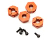 Image 1 for Serpent Aluminum Clamp Type Wheel Adapter Set (Orange) (4)