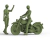 Image 1 for SIMPro Modeling Suyata 1/35 Military Motorcycle Model Kit