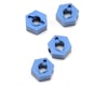 Image 1 for ST Racing Concepts 12mm Aluminum Hex Adapters (Blue) (4) (Slash 4x4)