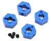 Image 1 for ST Racing Concepts Aluminum Hex Adapters for Traxxas 4Tec 2.0 (4) (Blue)