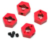 Image 1 for ST Racing Concepts Traxxas 4Tec 2.0 Aluminum Hex Adapters (4) (Red)